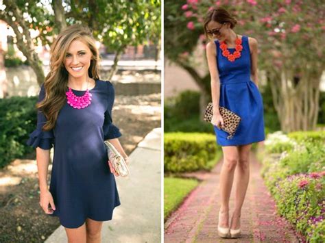 jewelry matching blue dress